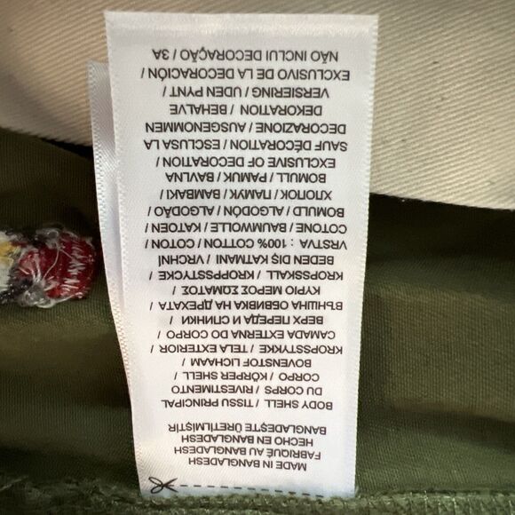 Polo Ralph Lauren Men Sz Large Voyager Embroidered Trail Shorts Olive Green - Picture 8 of 8